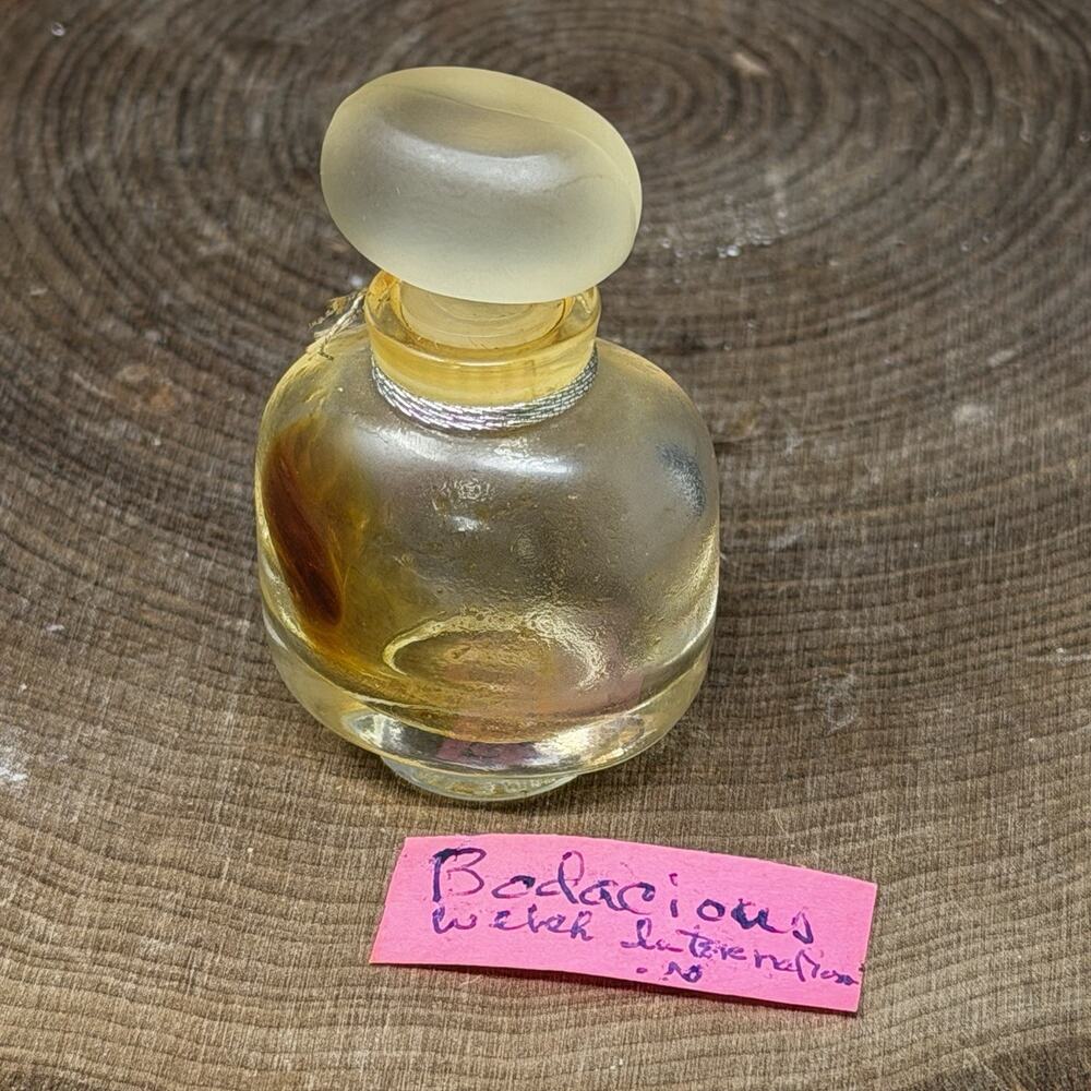 Vintage Bodacious EDP Graham Webb Mini Perfume Bottle Frosted Stopper EMPTY